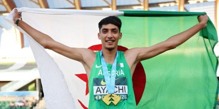 تتويج الجزائري يونس عياشي بطلا للعالم في اختصاص القفز العالي.